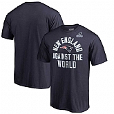 Men's Patriots Navy 2018 NFL Playoffs Against The World T-Shirt,baseball caps,new era cap wholesale,wholesale hats
